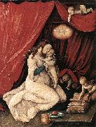 Hans Baldung Grien, Virgin and Child in a Room